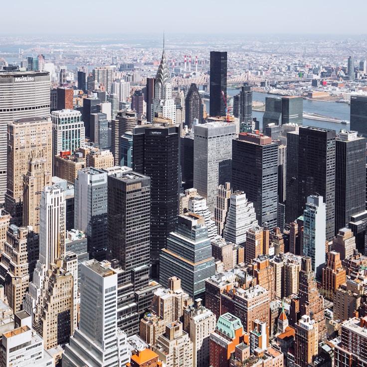 City skyline in Madrid, Spain